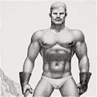 Tom of Finland poster "The Biker" depicting a semi-nude biker.